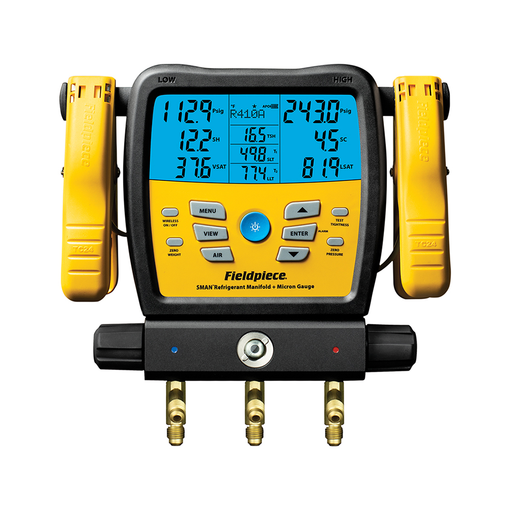 Fieldpiece Digital 3 Port SMAN Wireless Manifold & Micron Gauge SM382V